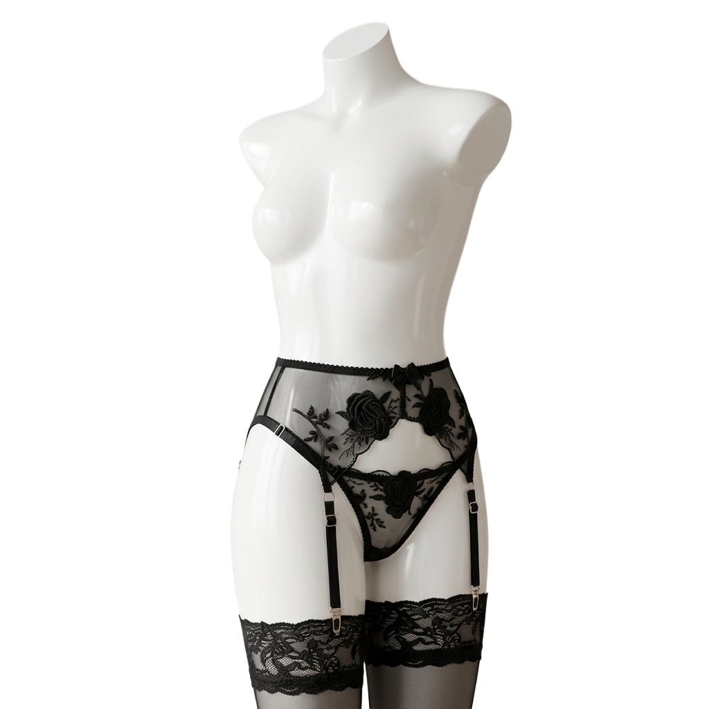 Conjunto de liguero y bragas c - Garter Belt Set reseña y precio