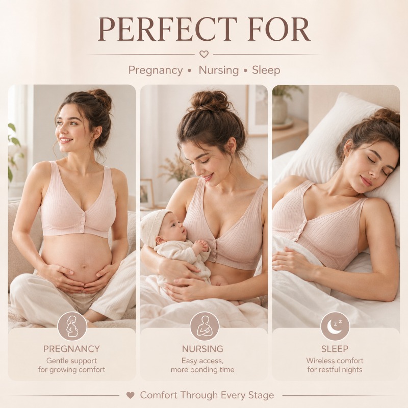 Sujetador de Lactancia para Mu - Nursing Bra Sleep reseña y precio